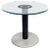 Italian Modern Coffee Table in Green Glass, Black Metal and Grey Stone, 1980s For Sale
