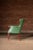 Mid 20th Century Vintage Green Vinyl Clamshell Armchair For Sale - Image 5 of 13