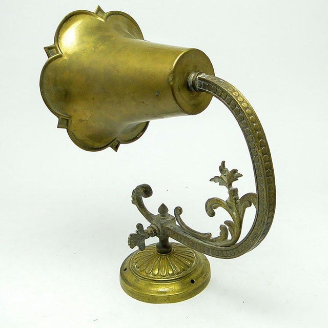 Metal Art Nouveau Wall Lamp, 1900s For Sale - Image 7 of 15