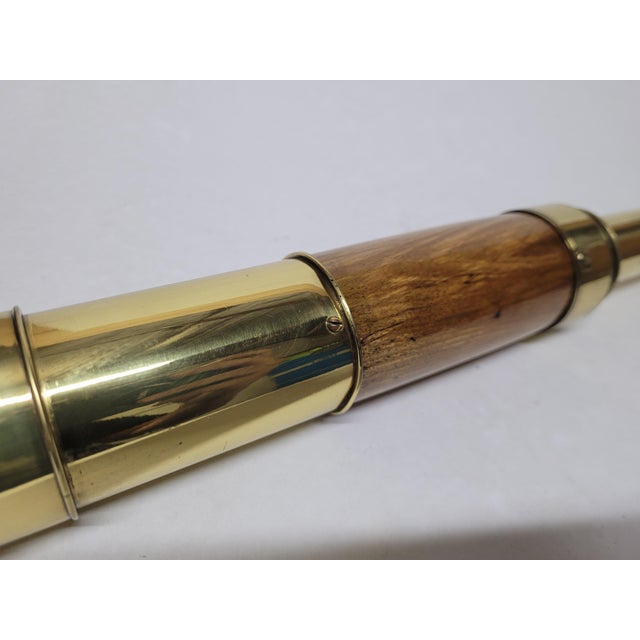 Solid Brass Ship Captains Telescope For Sale In Boston - Image 6 of 10