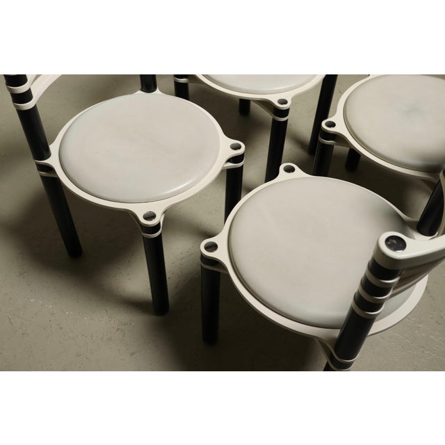 Black Dining Chairs Model 6800 by Kurt Thut for Dietiker, 1980s, Set of 4 For Sale - Image 8 of 15