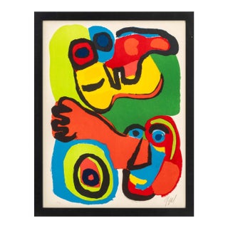 Karel Appel "Seeing Eyes" Lithograph, 1975 For Sale