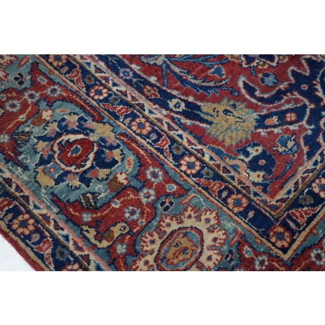 19th Century Antique Tehran Rug 4'5'' x 7'1'' For Sale - Image 5 of 10