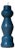 Sculptural Postmodern Beeswax Pillar Candle No.01 in Lucid Blue For Sale