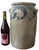 Antique 3-Gallon Salt-Glazed Stoneware Crock With Cobalt Decoration, Attributed to David Parr, c.1860–1875 For Sale - Image 9 of 10