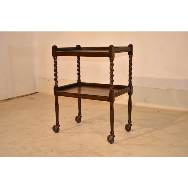1900 - 1909 English Edwardian Drinks Cart, Circa 1900 For Sale - Image 5 of 8