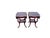 1940s Pair of 1940 Regency Style Leather Top Maple Wood Tables. For Sale - Image 5 of 13