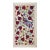 Pomegranate & Peacock Suzani Wall Art, Colorful Uzbek Textile, Boho Decor 1'6'' X 3' For Sale