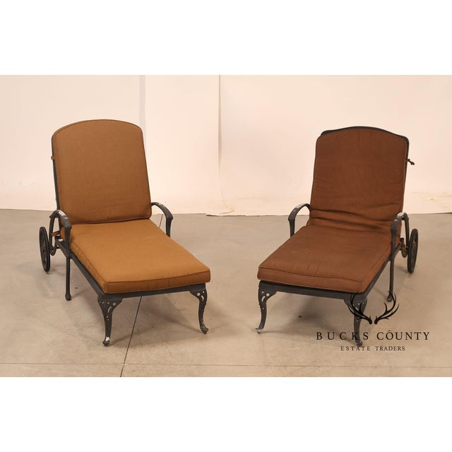 High Quality Outdoor Chaise Lounge Chairs By Hanamint From The Tuscany Collection, Featuring Durable Cast Aluminum Frames...