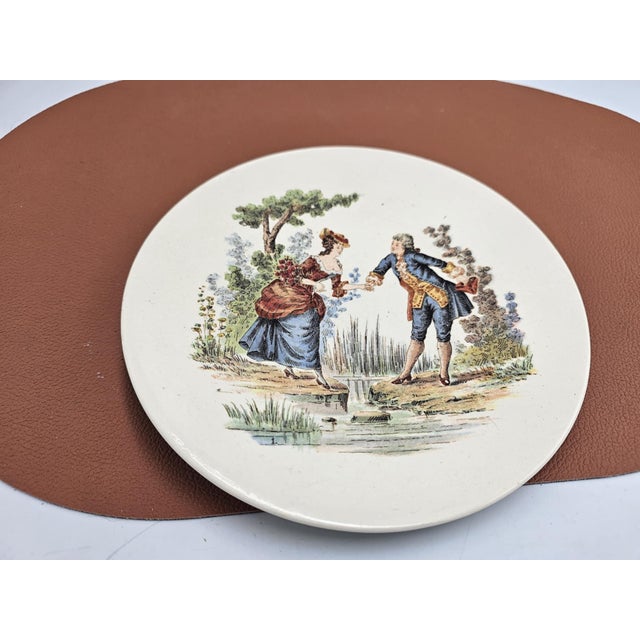 Wall Plate from Sarreguemines, 1890s For Sale - Image 5 of 5