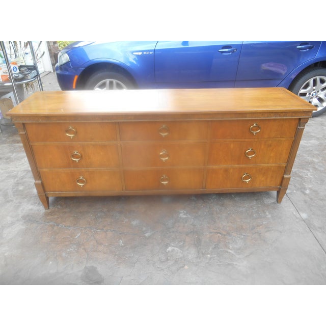 Vintage Baker Furniture 9 Drawer Lowboy Dresser Chairish