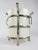 1960's silver plate metal faux bamboo and white vinyl ice bucket. Exceptional quality piece with aged patina on silver....