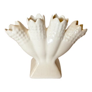 Vintage White Portuguese Tulipiere For Sale