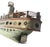 Turquoise Folk Art Ship Model Early 20th Century For Sale - Image 8 of 13