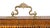 Fine George III parquetry tea caddy. Unusually fine quality with fire gilt rocaille handle and key escutcheon. Interior...
