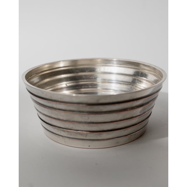 Metal Vintage Silver Plated Lidded Bowl, 1950s For Sale - Image 7 of 12