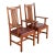 Stickley Mission Arts & Crafts Cherry Wood Spindle Back Armchairs, Pair For Sale