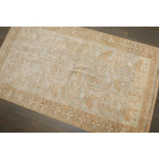 Vintage Ivory Balouch Pictorial Rug - 2'11" x 5' For Sale - Image 4 of 8