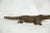 African Large Crocodile Low Cast Imperfect Vintage African Bronze Sculpture For Sale - Image 3 of 6