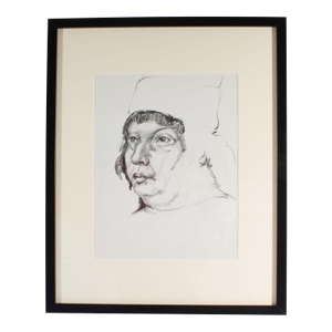 Charcoal Portrait Drawing by James L. Bruch