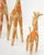 Group of 4 Giraffe Folk Art Rattan Bamboo Straw Hand Painted Animal Sculptures For Sale - Image 11 of 16