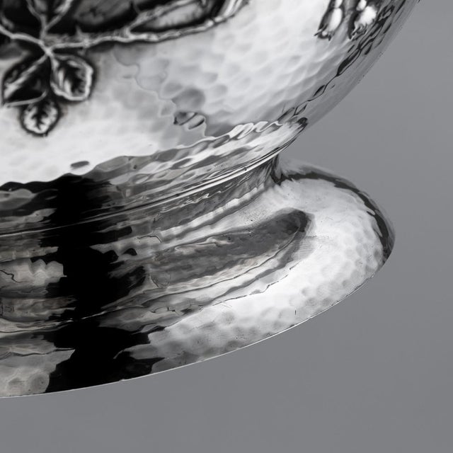 Antique Scottish Silver Rose Bowl, 1909 For Sale - Image 16 of 18