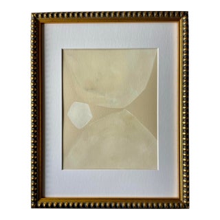 2026 "Nebbia" Abstract Minimalist Painting on Paper by Artist r.k. Red For Sale