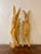 Tan Vintage Hand Carved Wooden Rabbit Wall Hooks, Coat Rack, Pair, Philippines For Sale - Image 8 of 9