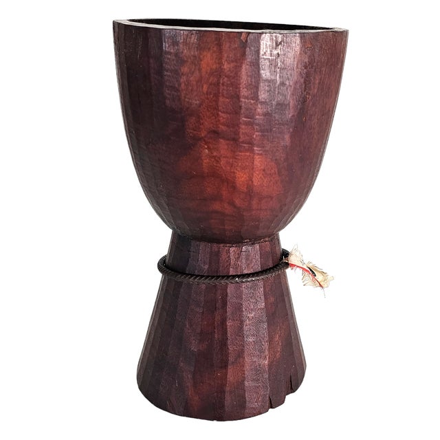 Extra Large Handmade Tall Deep Carved Wooden Djembe Drum Chairish