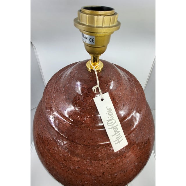 Large Vintage Ceramic Table Lamp by Hubert Olivier, France, 1980 For Sale - Image 4 of 13