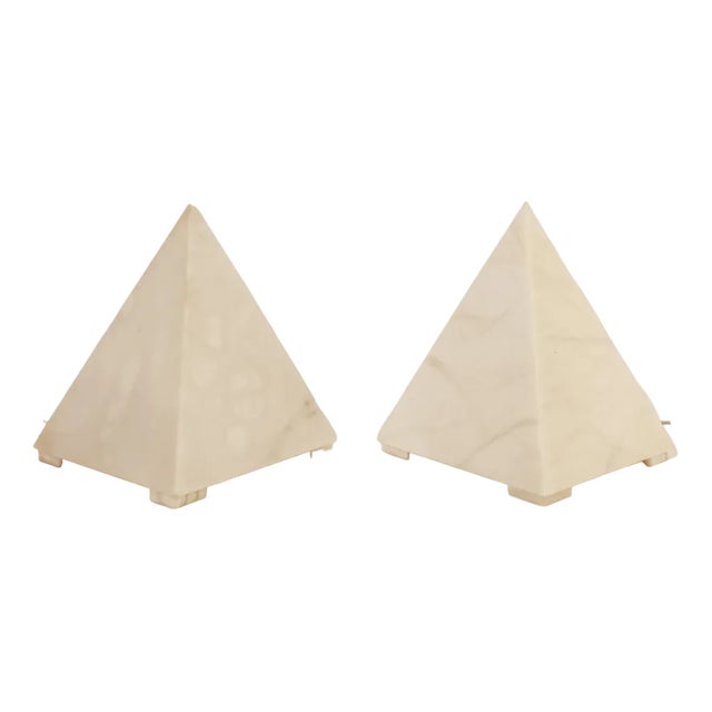 Spanish Alabaster Table Lamps, 1950s, Set of 2 For Sale