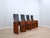 Segesta Chairs in Walnut and Black Leather by Afra & Tobia Scarpa for Stildomus, 1970s, Set of 4 For Sale - Image 14 of 18