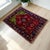 Crafted in the Aegean region of Turkiye during the 1960s, this Oushak prayer rug exemplifies the vibrant aesthetic of mid-...