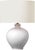 Transitional AERIN by Visual Comfort Signature Gaios 13" Cordless Accent Lamp in Crackled Ivory with Linen Shade For Sale - Image 3 of 3