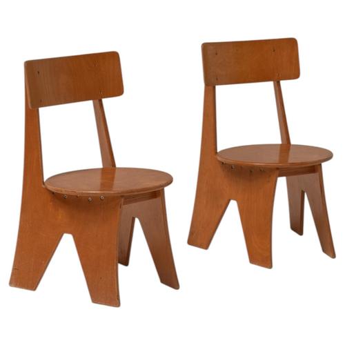 Mid-Century Modern Sculptural Plywood Chairs, Germany, 1970s, Set of 2 For Sale - Image 13 of 13