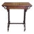 Antique Circa 1850 Rosewood English Barley Twist Stretchered Side Table with Drawer For Sale