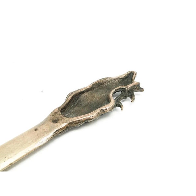 Art Nouveau French Figurative Letters Knife, 1930s, in Very Good conditions. Designed 1890 to 1919