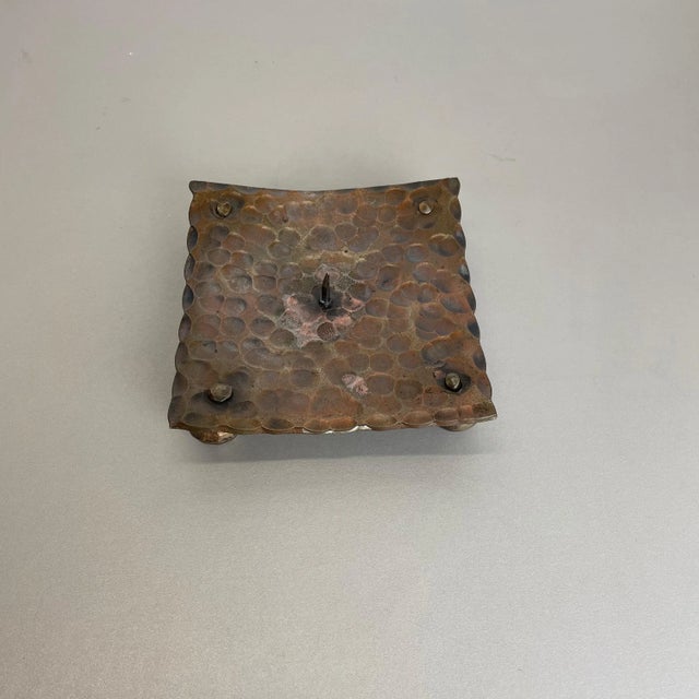 Brutalist Austrian Sculptural Candleholder in Copper, 1950 For Sale - Image 14 of 18