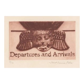 Janet Lennie Floor Departures and Arrivals Etching For Sale