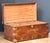 British Campaign Military Officer's Trunk or Chest of Brass-Bound Camphorwood For Sale - Image 4 of 14