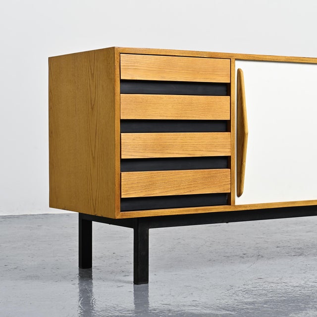 Ash Cansado Sideboard attributed to Charlotte Perriand for Steph Simon, 1960 For Sale - Image 11 of 14