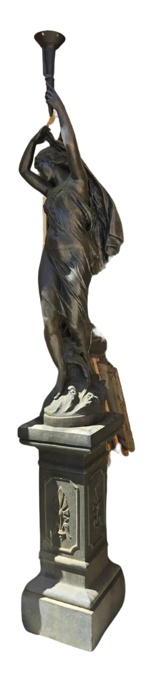 Large Figurative Sculpture, Early 20th Century, Bronze