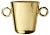 Double O Ice Bucket in Polished Brass Finish by Richard Hutten For Sale