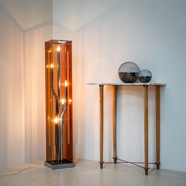 Transparent 1970s Floor Lamp in the style of Goffredo Reggiani, Italy For Sale - Image 8 of 18