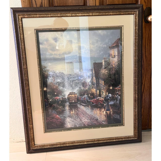Capture the nostalgic charm of San Francisco with this exquisite limited-edition lithograph by the "Painter of Light,"...