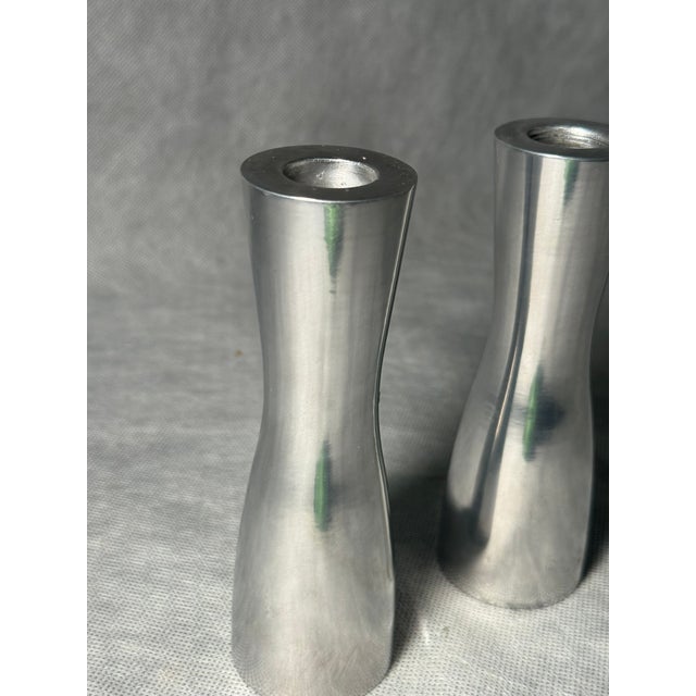 Minimalist Candleholders attributed to Erika Pekkari for Ikea, 1990s, Set of 2 For Sale - Image 6 of 7