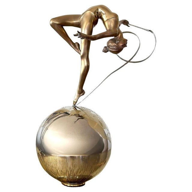 Eleanor Cardozo, Ribbon on World, 2011, Bronze For Sale - Image 10 of 10