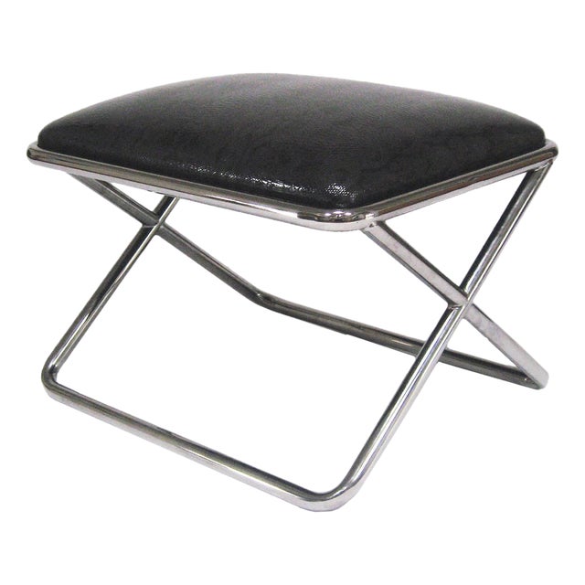 Ward Bennett Scissor Chair Ottoman/Stool For Sale