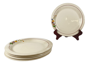 Dessert Plates from Longwy, 1890s, Set of 5