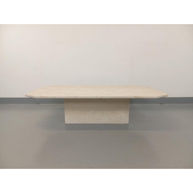 Vintage Travertine Coffee Table, 1980s For Sale - Image 10 of 15